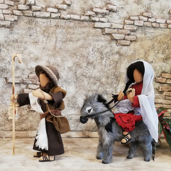 Herbergsuche mit Erzählfiguren